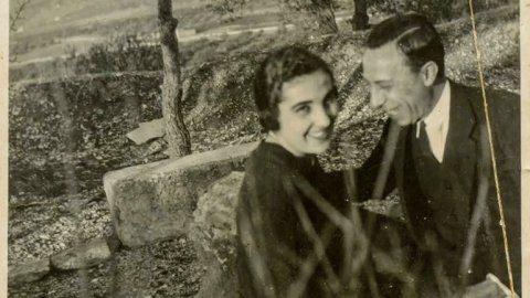 Na Maria Pedró i en Josep Rosell a Sant Eloi