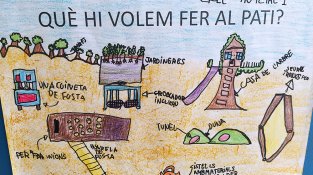 L'escola Maria-Mercè Marçal de Tàrrega impulsa la renovació del pati