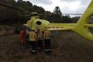 Es trenca les dos cames per una caiguda amb paramotor a prop de Ciutadilla