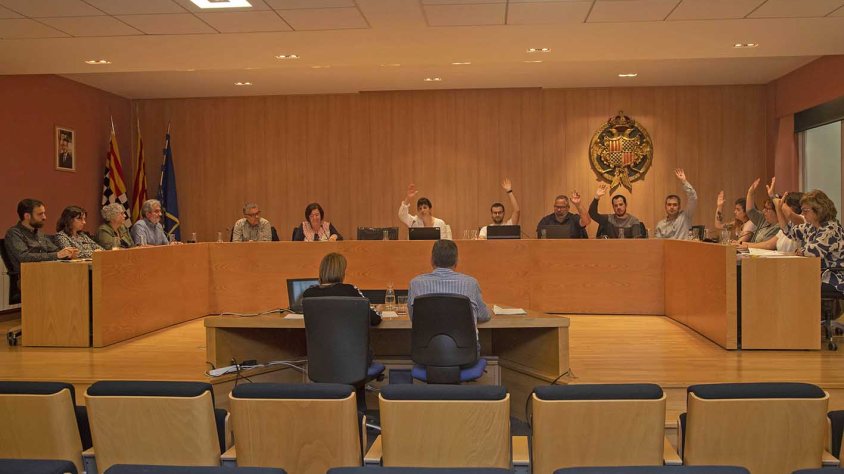 L'equip de govern va votar a favor de la taxa de recollida de brossa i Junts, en contra