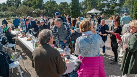 Inaguració monument en celebració dels 80 anys de Nova Tàrrega