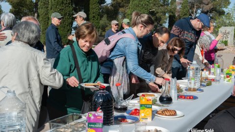 Inaguració monument en celebració dels 80 anys de Nova Tàrrega
