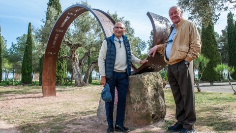 Inaguració monument en celebració dels 80 anys de Nova Tàrrega