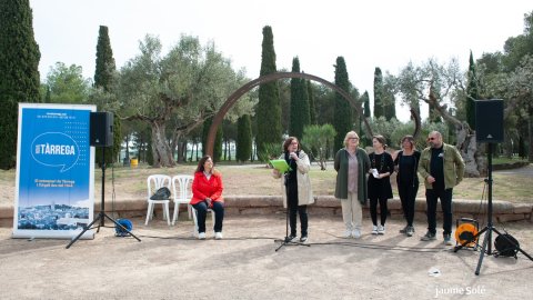 Inaguració monument en celebració dels 80 anys de Nova Tàrrega