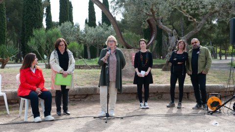 Inaguració monument en celebració dels 80 anys de Nova Tàrrega