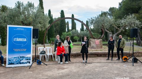 Inaguració monument en celebració dels 80 anys de Nova Tàrrega