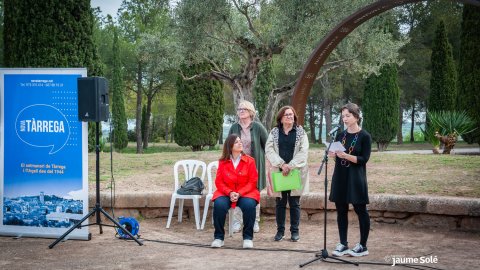 Inaguració monument en celebració dels 80 anys de Nova Tàrrega