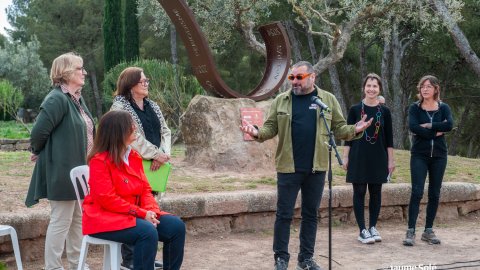 Inaguració monument en celebració dels 80 anys de Nova Tàrrega