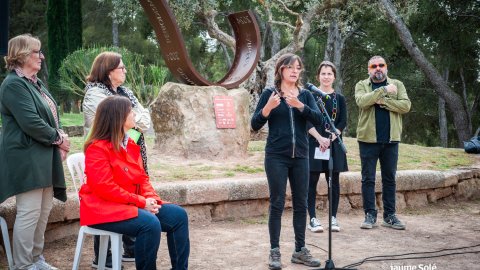 Inaguració monument en celebració dels 80 anys de Nova Tàrrega