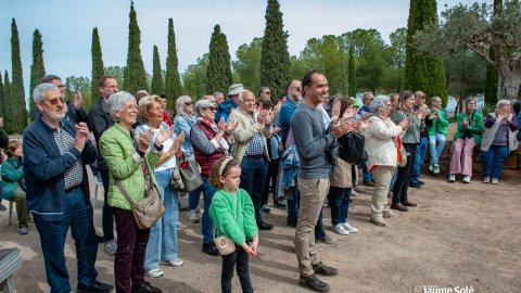 Inaguració monument en celebració dels 80 anys de Nova Tàrrega