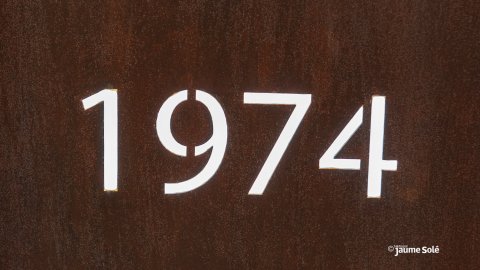 Inaguració monument en celebració dels 80 anys de Nova Tàrrega