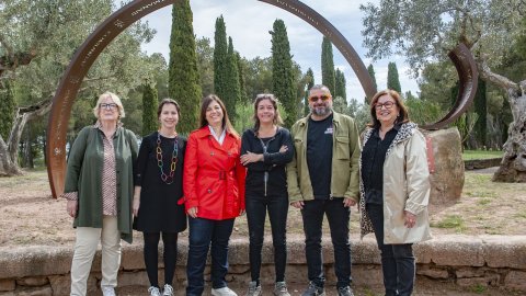 Inaguració monument en celebració dels 80 anys de Nova Tàrrega