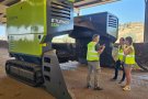 La primera voltejadora de compostatge 100% elèctrica de Catalunya, a l'Urgell 