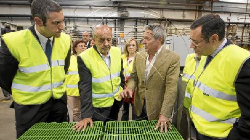 El conseller Felip Puig durant la seva visita a Rotecna