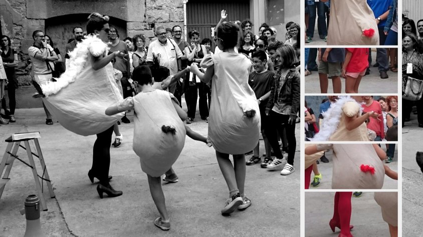 Performance de Carla Rovira i els seus pollastres