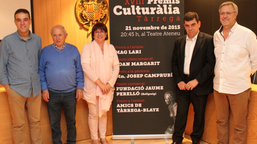 Acte de presentació dels guardonats amb els Premis Culturàlia 2015