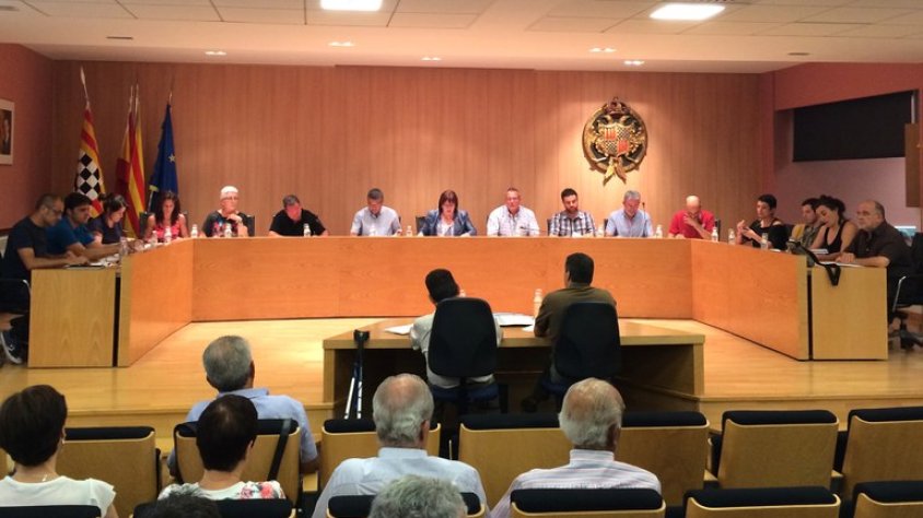 Imatge del ple celebrat ahir al vespre