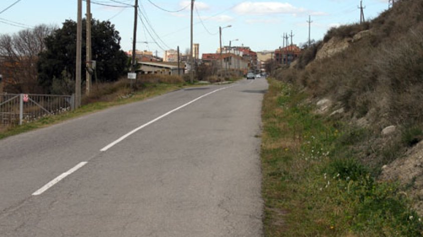 La carretera que uneix Tàrrega i el Talladell