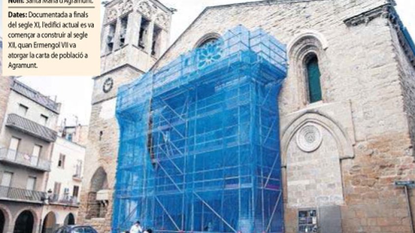 A Agramunt ja s'ha muntat la bastida per dur a terme les obres
