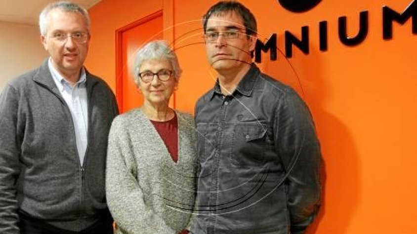 Xavier Eritja (a la dreta) és l'actual president d'Òmnium Cultural a Lleida