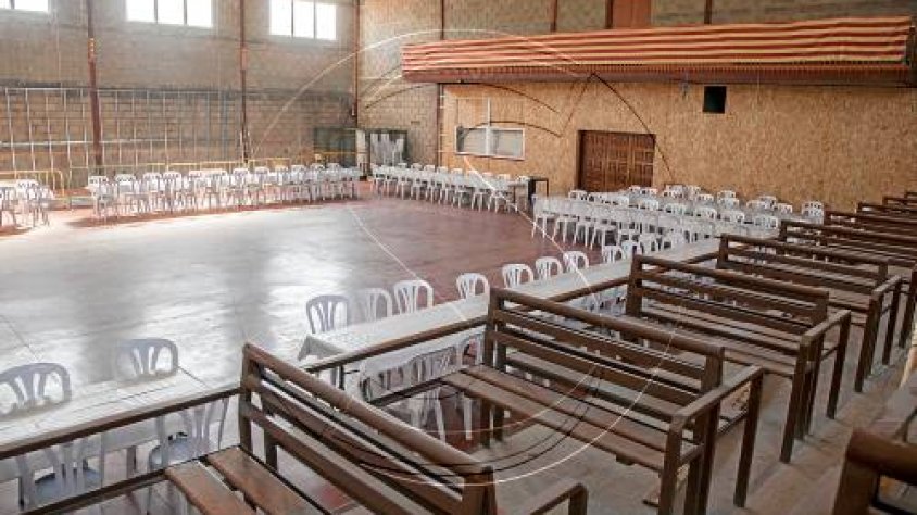 Imatge de l'interior del pavelló un cop fetes les reformes