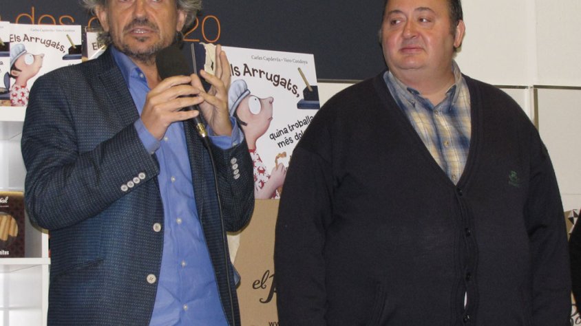 Carles Capdevila, autor del conte, va explicar el seu vincle amb els arrugats en la presentació