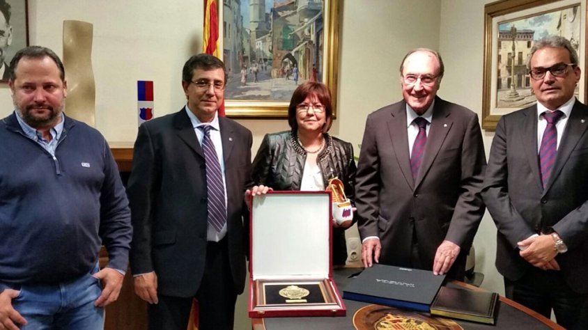 L'alcaldessa i el regidor d'Esports van rebre l'entitat dissabte passat