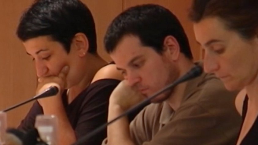 Els regidors de la CUP durant un ple