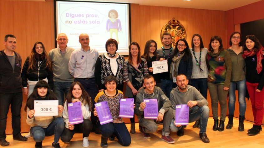 Lliurament de premis del concurs de vídeos contra violència de gènere