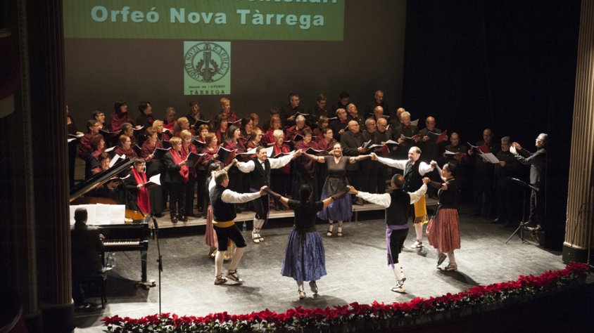 Actuació conjunta de l’Orfeó onva Tàrrega i l’Esbart Albada