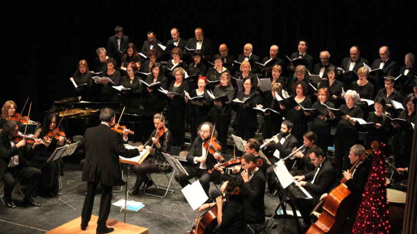 Àngel Sans dirigint el Concert de Reis de l'any passat