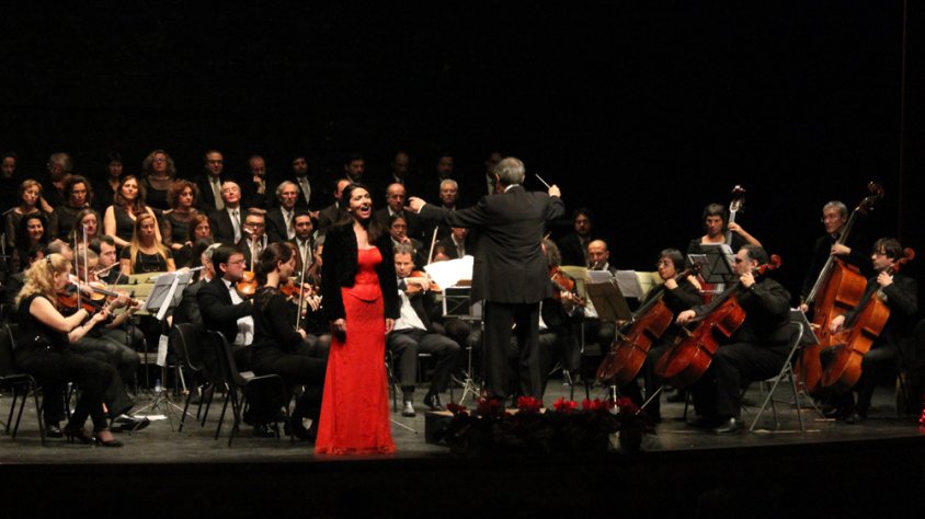 Imatge del concert dirigit pel músic targarí Àngel Sans