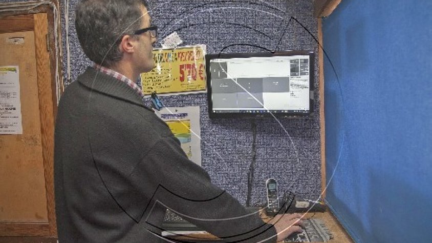 Pere Aumedes fent les darreres proves