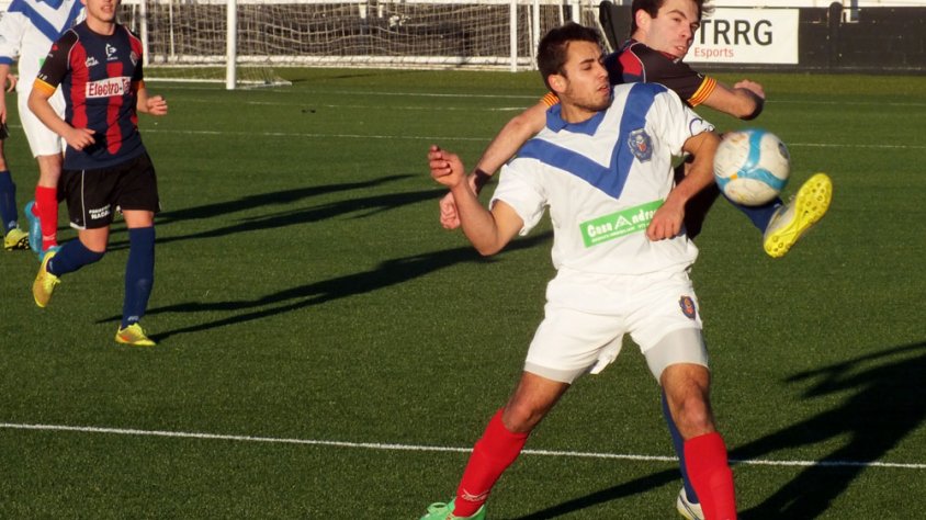 Un moment del partit disputat dissabte al Municipal Joan Capdevila