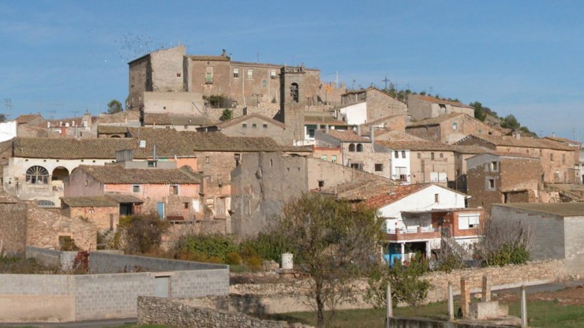 Imatge d'arxiu del poble de Claravalls