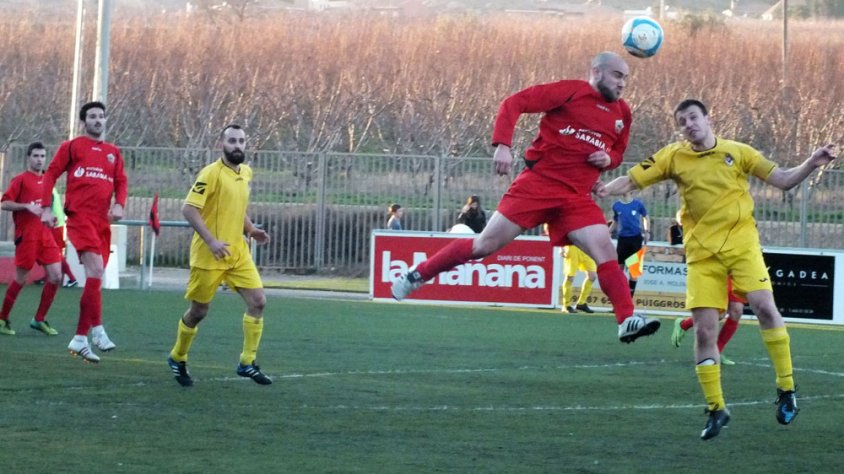 Una imatge del partit contra l'Alpicat