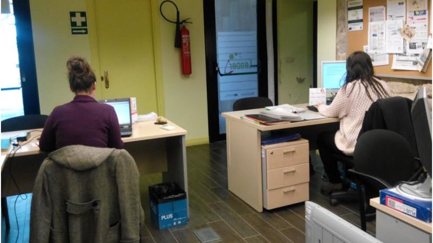 L'oficina d'Aspid al Consell Comarcal