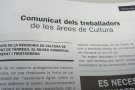 Treballadors de Cultura de l'Ajuntament de Tàrrega fan públic el seu desacord el carnaval d'enguany