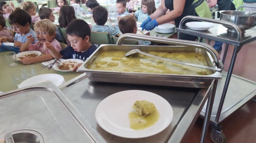 Un dels menjadors escolars de la comarca