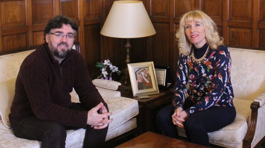 Francesc Rodríguez amb Inma Manso