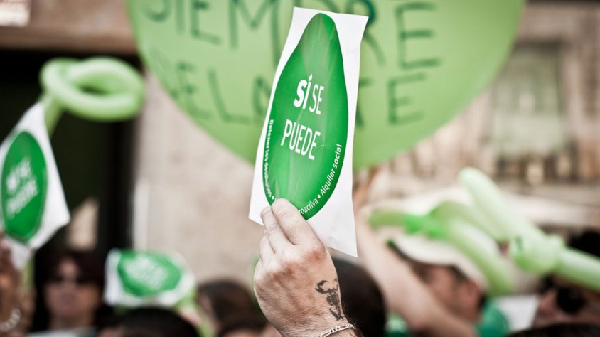 Manifestació de la PAH a Barcelona