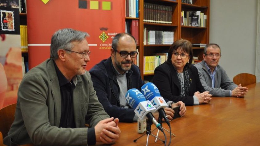 Imatge de la trobada d'ahir al Consell Comarcal de l'Urgell