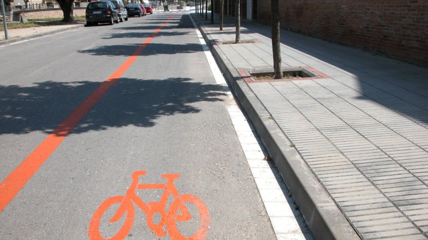 Imatge d’arxiu del carril bici, avui dia infrautilitzat