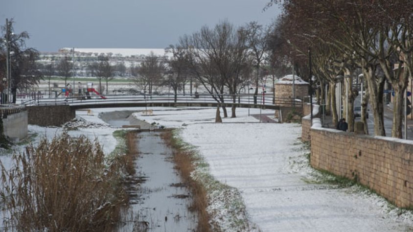 Vista del parc del Reguer dissabte passat al matí