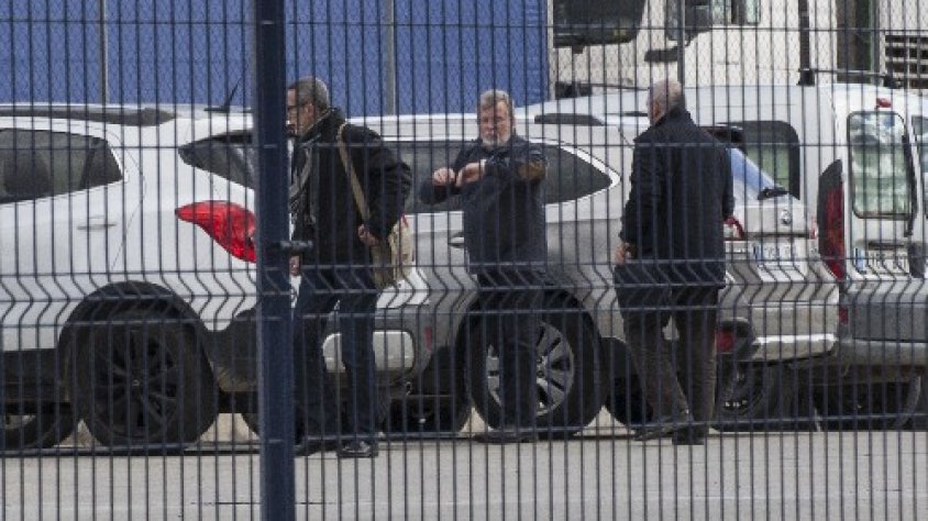 Alguns dels jubilats de Barcelona que van acudir a la comissaria dels Mossos de Tàrrega