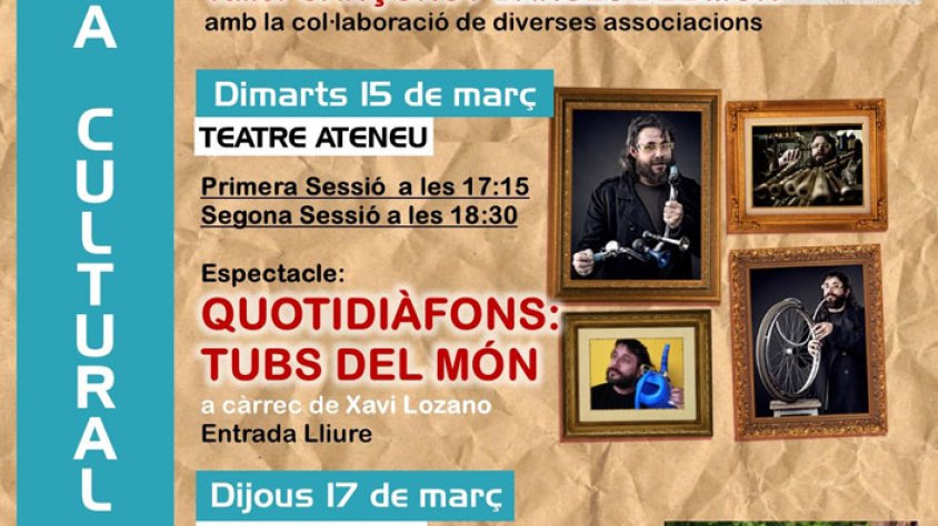 El cartell promocional de les activitats que es faran aquesta setmana a l'EMMT