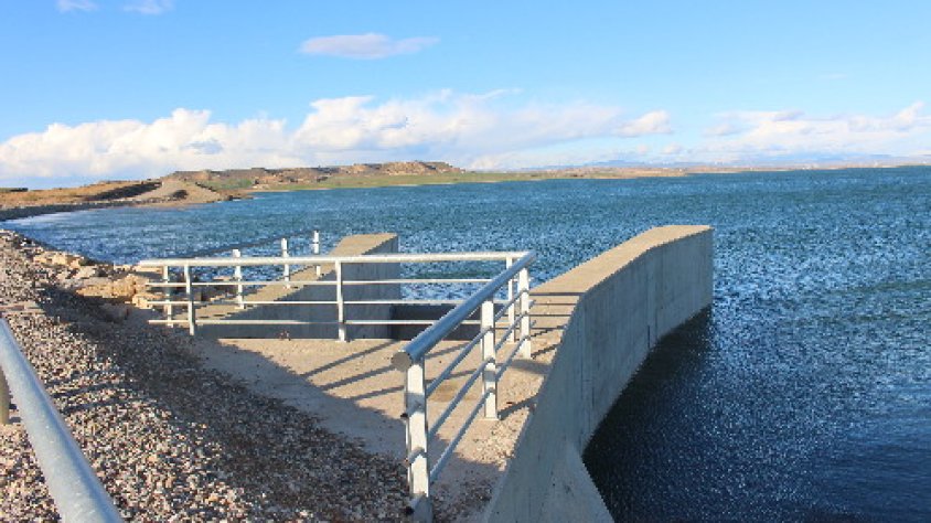 El pantà de Sant Salvador, ahir, amb 136 hectòmetres cúbics de reserva, el màxim de la seva capacitat