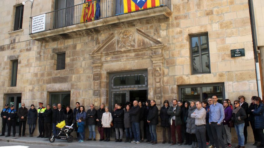 Imatge de la concentració celebrada aquest dimecres a Tàrrega