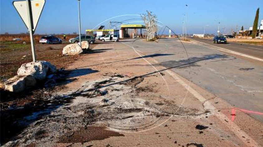 Imatge del lloc on es va produir l'accident