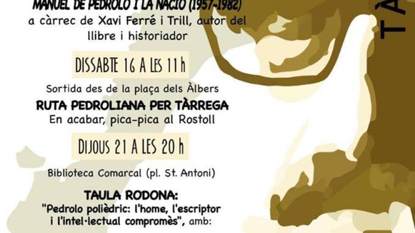 El cartell de les activitats que es duran a terme